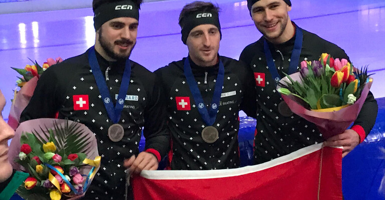 Trois patineurs de vitesse entrent dans l'histoire du sport suisse !