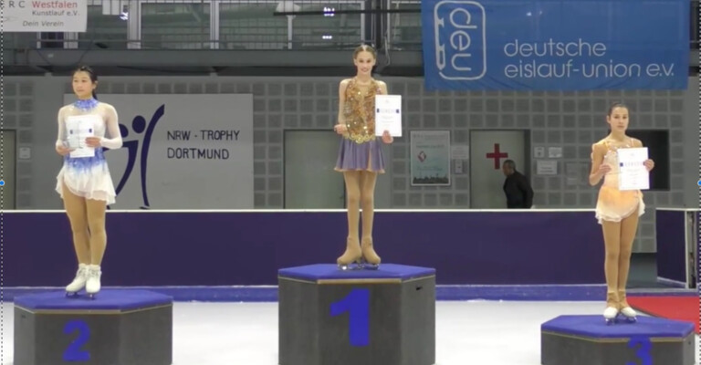 NRW-Trophy 2020: Kimmy Vivienne Repond holt Gold, Fiona Pernas/German Schamrajew Silber und Lukas Britschgi Bronze!